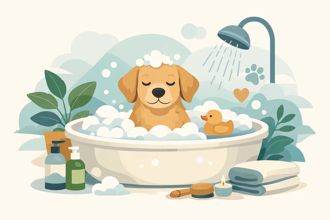 A Calming Dog Bath Routine That Actually Helps