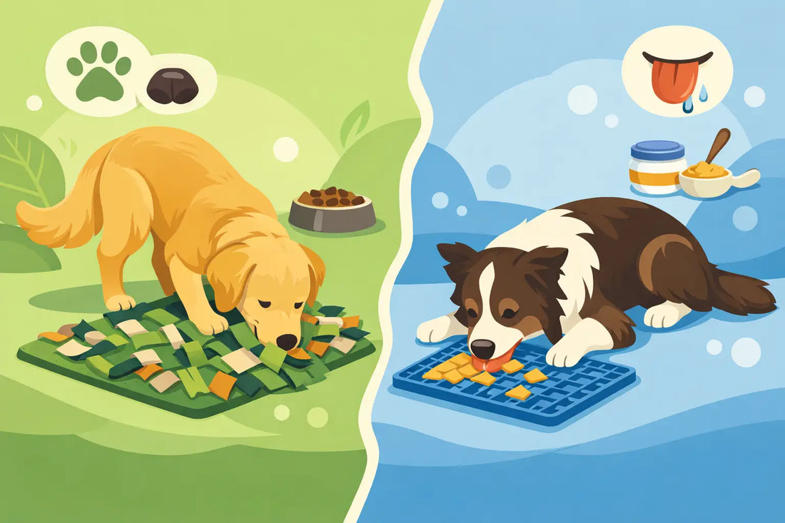 Snuffle Mat vs Lick Mat: Which Does Your Dog Need?