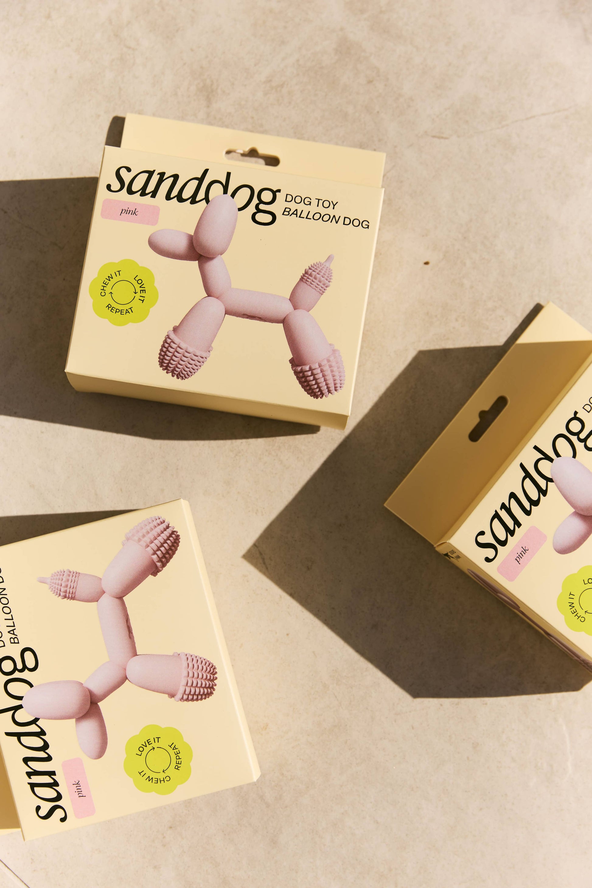 Sanddog - Art Balloon Dog Toy Pink