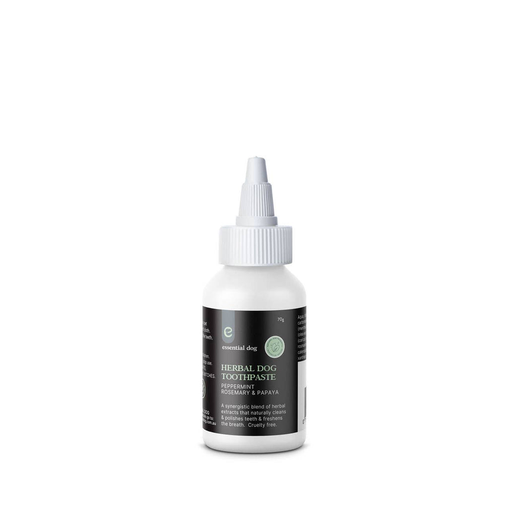 Essential Dog - Herbal Dog Toothpaste | Peppermint, Papaya & Rosemary | 70g