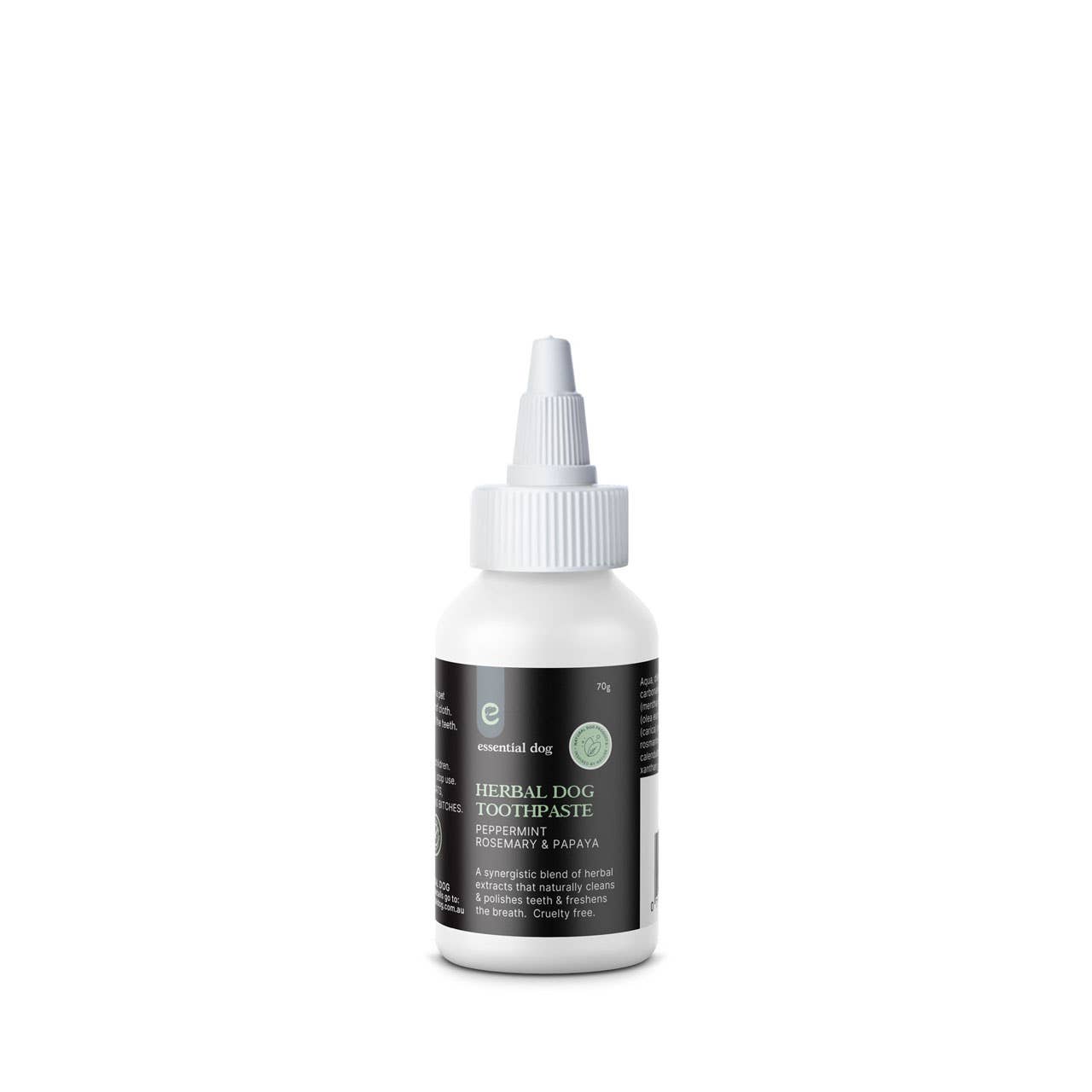 Essential Dog - Herbal Dog Toothpaste | Peppermint, Papaya & Rosemary | 70g