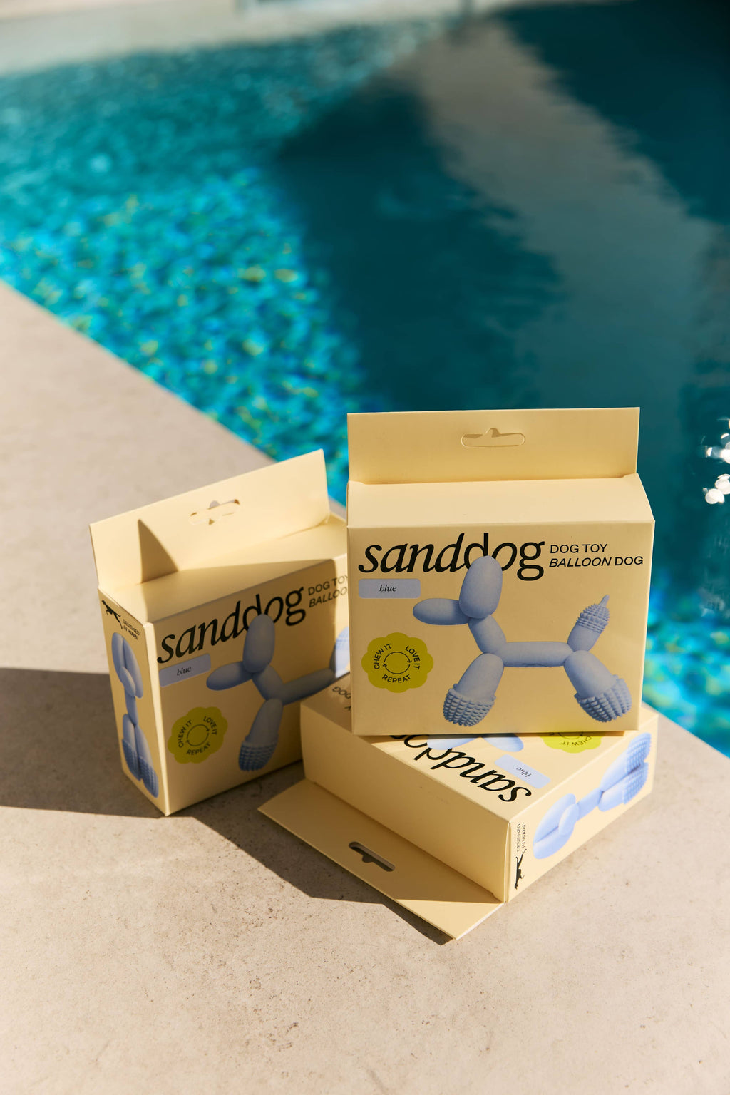 Sanddog - Art Balloon Dog Toy Blue