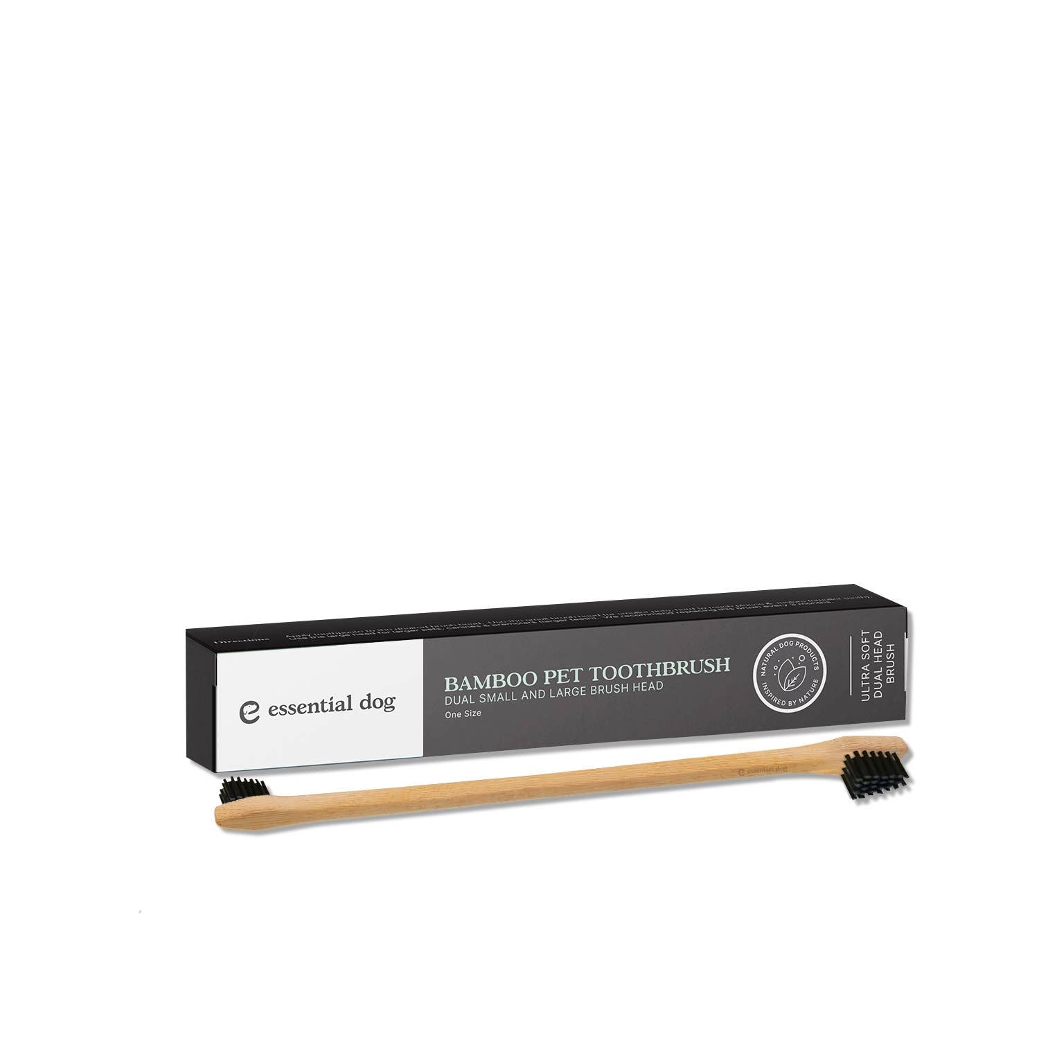 Essential Dog - Bamboo Pet Dog Toothbrush (Dual Head)